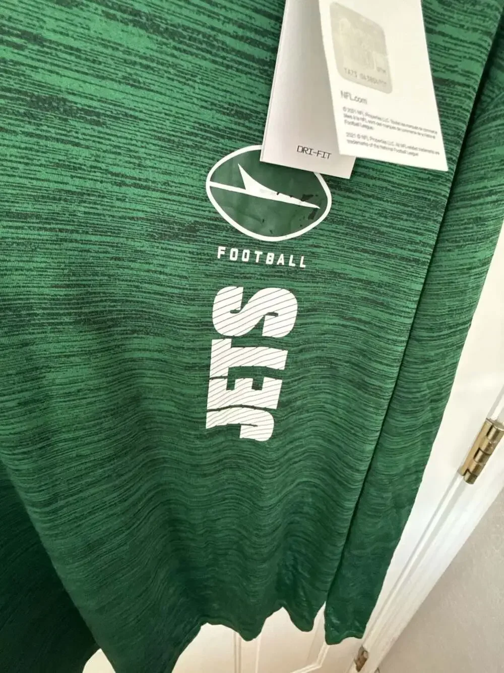 Nike New York Jets Green Sideline Velocity Dri-FIT Long Sleeve